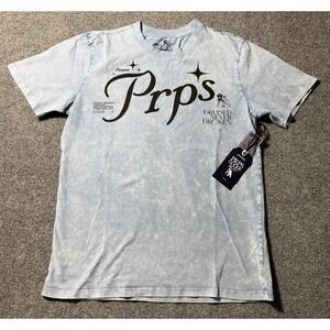 PRPS Goods & Co. Men's Short Sleeve Purpose Print T-Shirt Size M Blue Wash